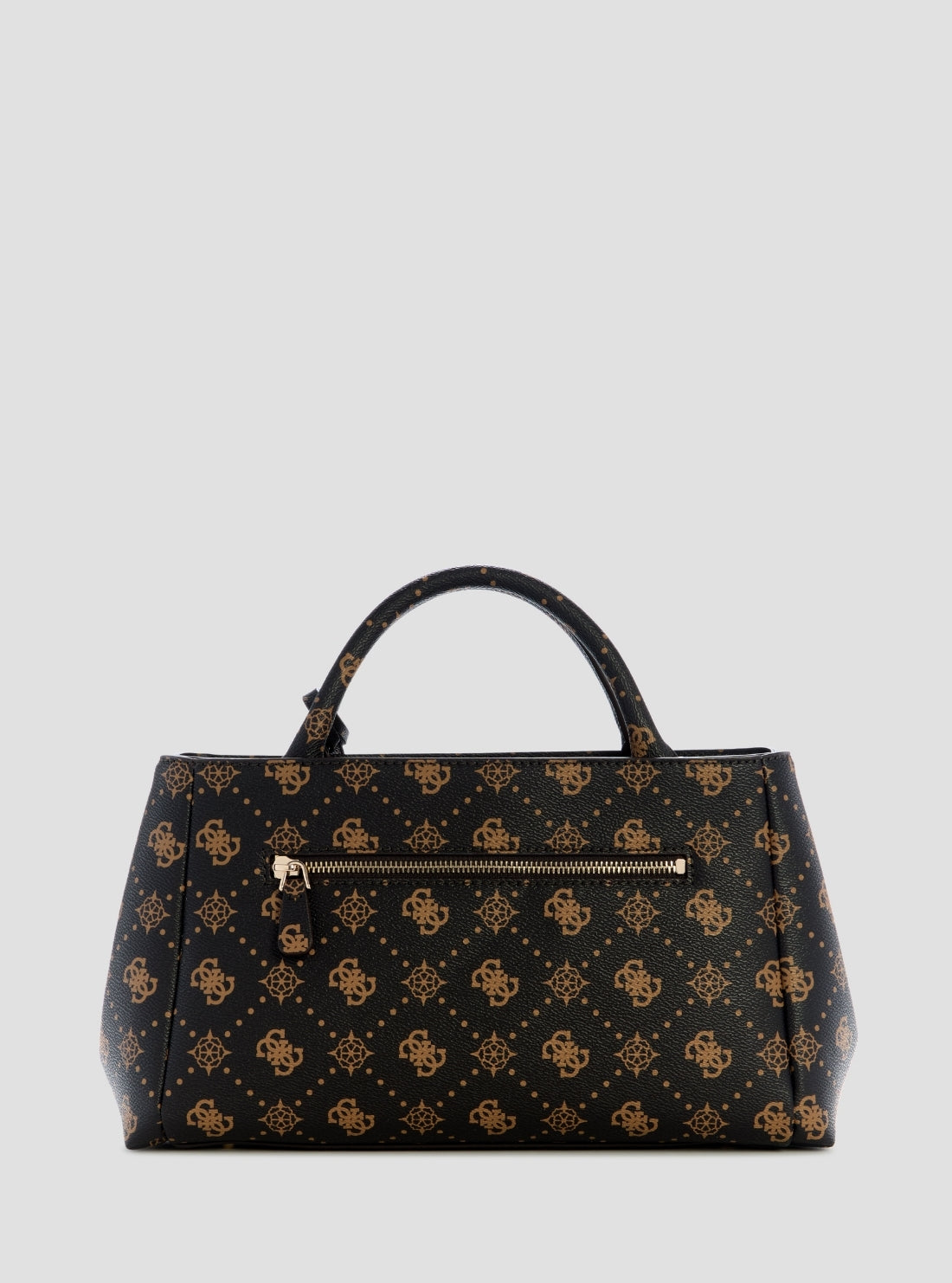 GUESS Womens Brown Logo Carrie Girlfriend Satchel Bag GP989806 Back View