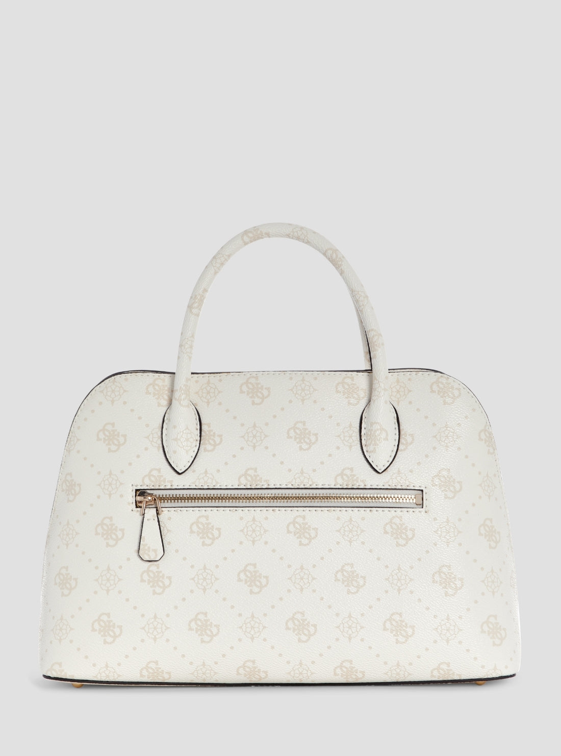 GUESS Womens White Logo Emelie Satchel Bag GP992806 Back View