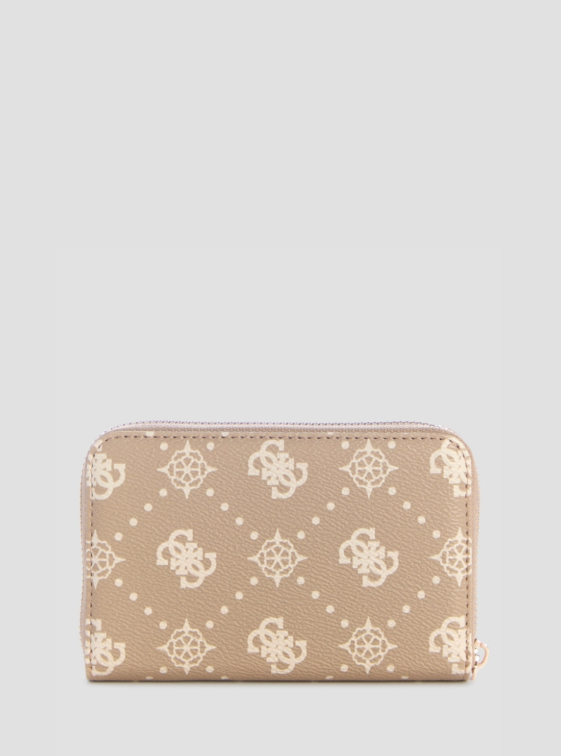 GUESS Womens Beige Logo Emelie Medium Zip Around Wallet GP9928140  Back View