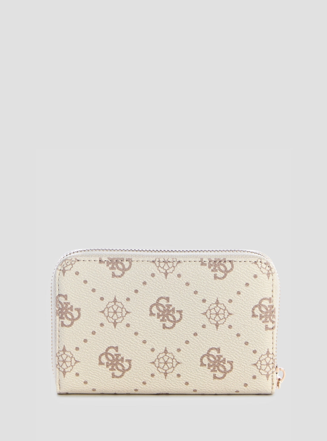 GUESS Womens White Logo Emelie Medium Zip Around Wallet GP9928140 Back View