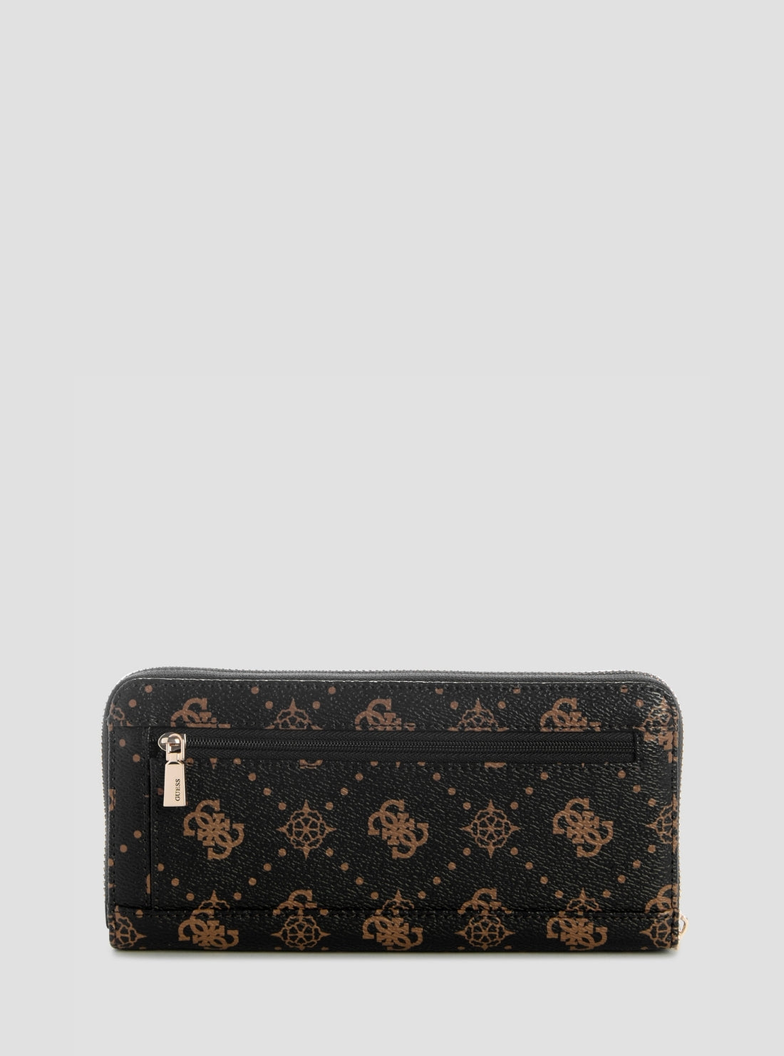 GUESS Womens Brown Logo Emelie Large Zip Around Wallet GP9928146 Back View