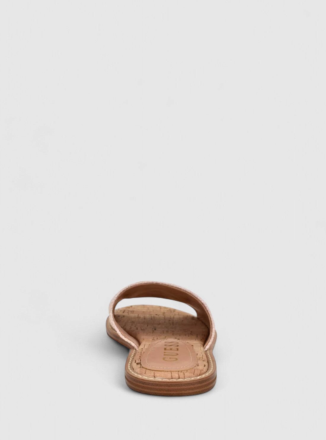 GUESS Womens Pink Graysie Flat Sandals GRAYSIE Back View