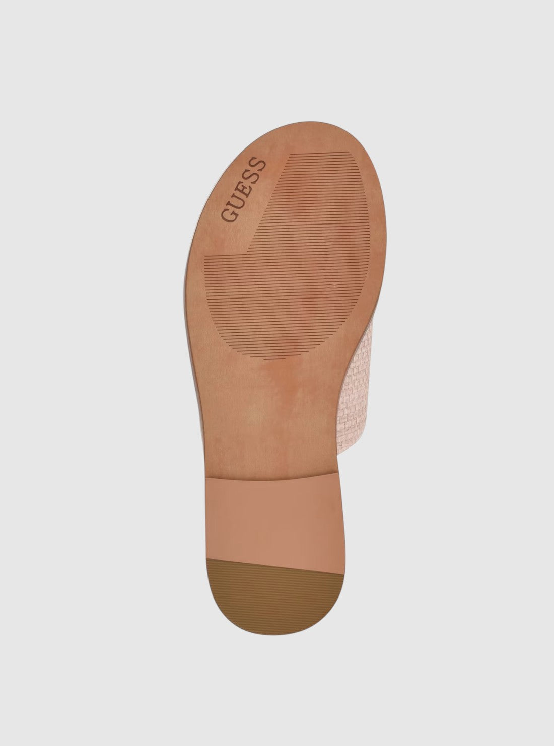 GUESS Womens Pink Graysie Flat Sandals GRAYSIE Bottom View