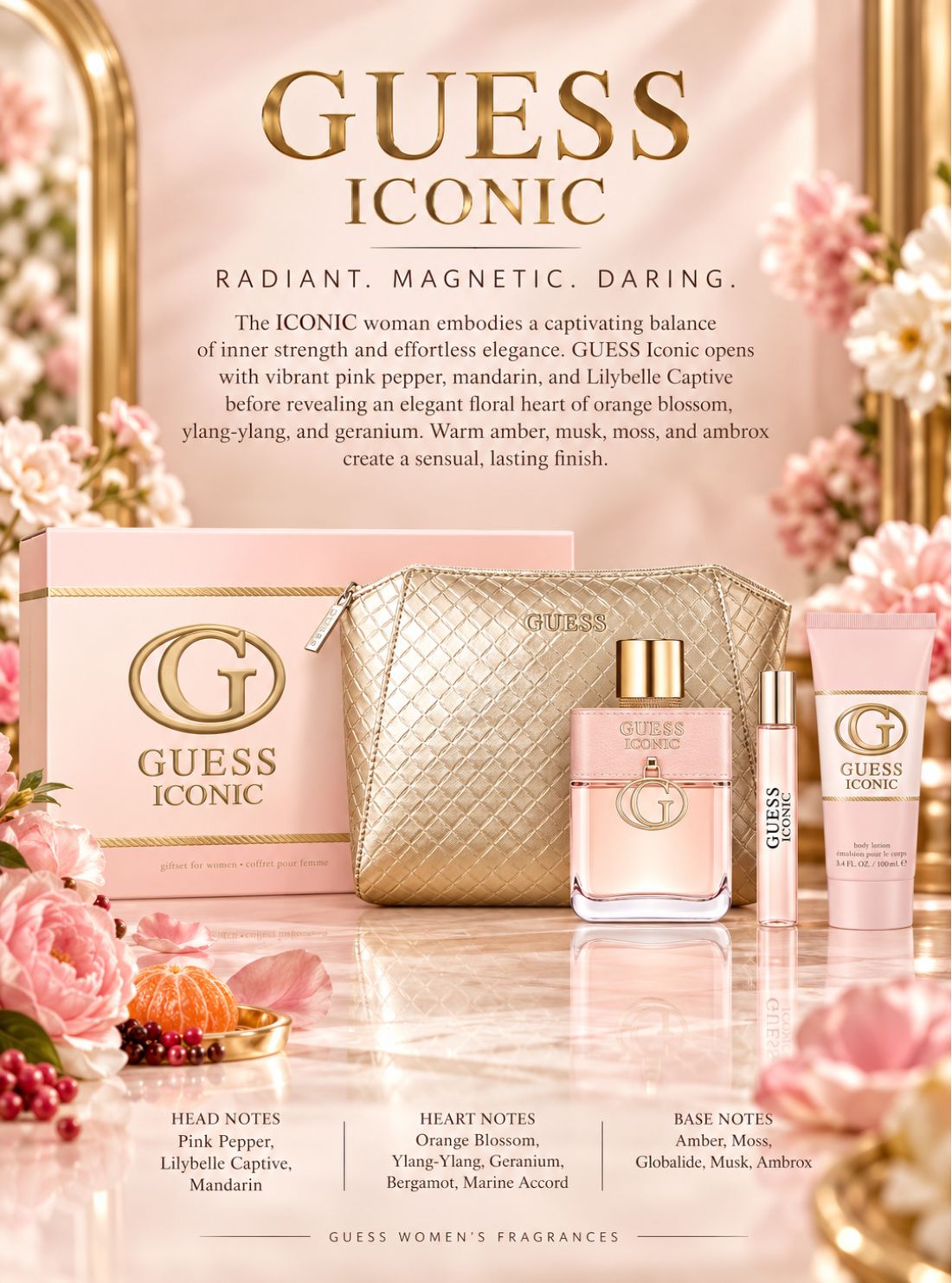 GUESSのICONIC GIFT SET FOR WOMEN Guess Iconic Fragrance Gift Set | GUESS