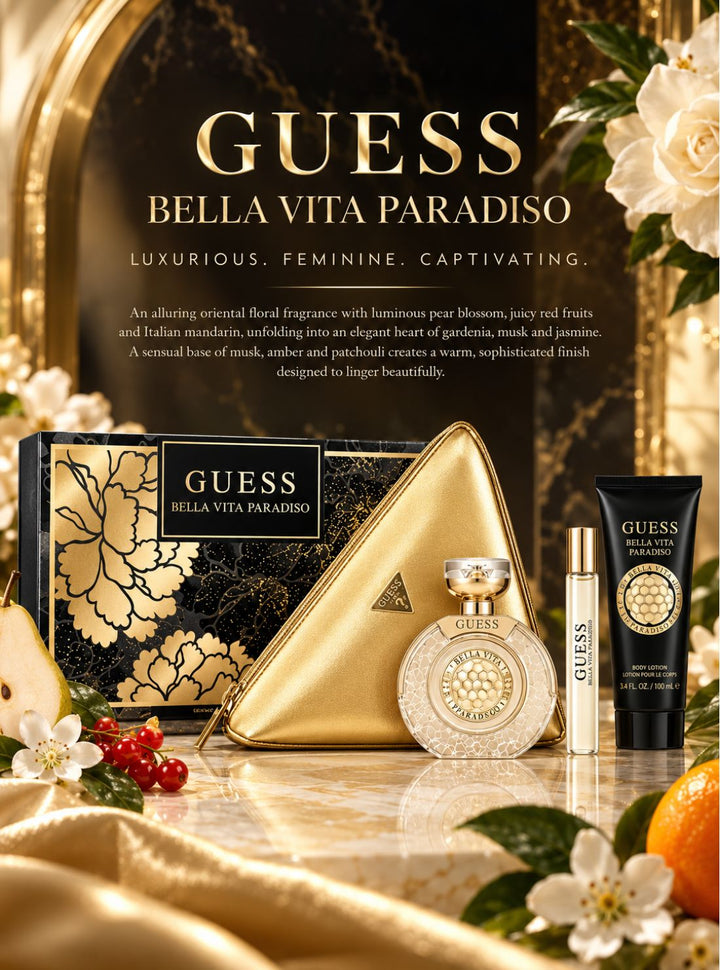 GUESS Fragrance Bella Vita Paradiso Fragrance Gift Set GSF34972 Front View