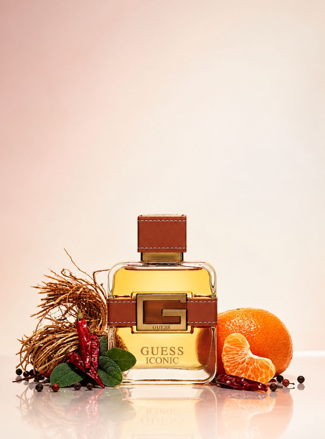 GUESS Iconic Men Eau de Parfum 100ml & Body Spray 226ml Gift Set GSFAU0015 Front View1