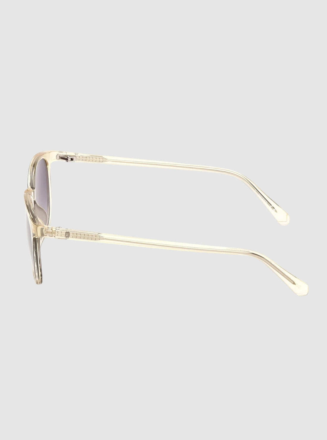 GUESS Accessories Shiny Yellow Smoke Round Sunglasses GU00118_5139C Side View