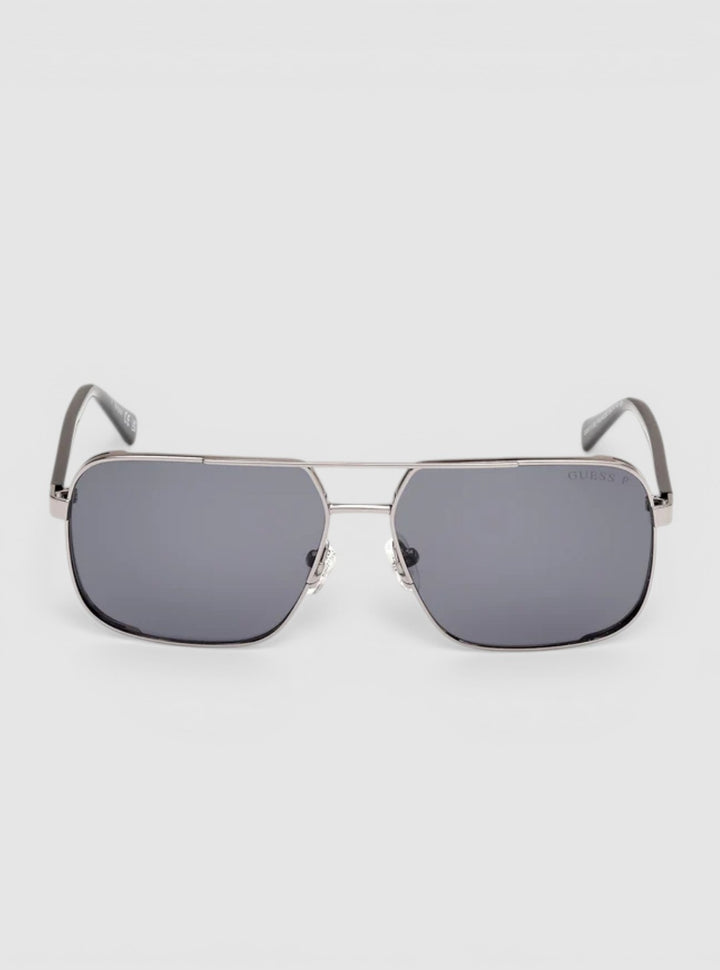 GUESS Accessories Grey Polarised Aviator Sunglasses GU00119_5808D Front View