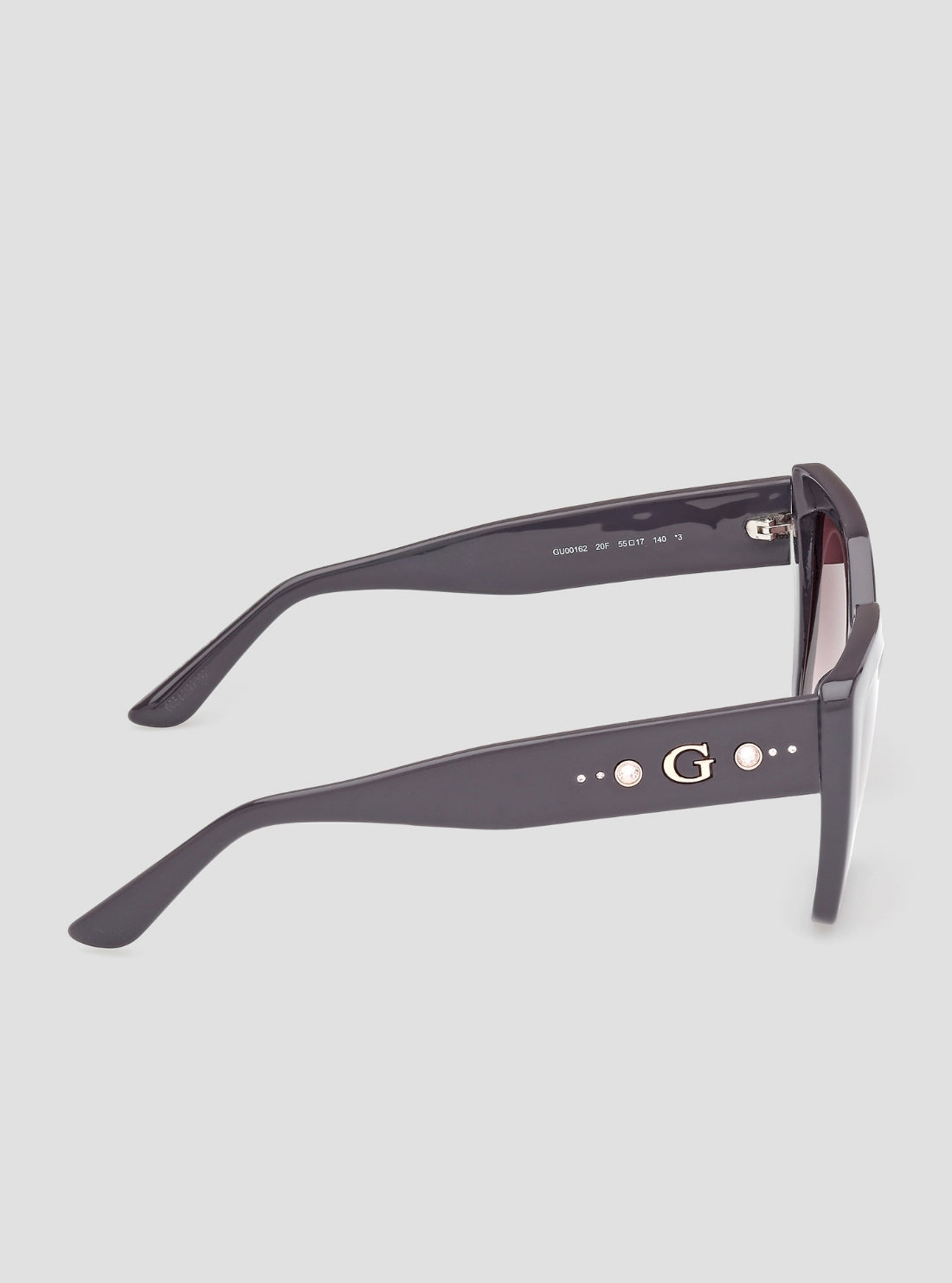 GUESS Womens Brown Grey Square Sunglasses GU00162 Side View