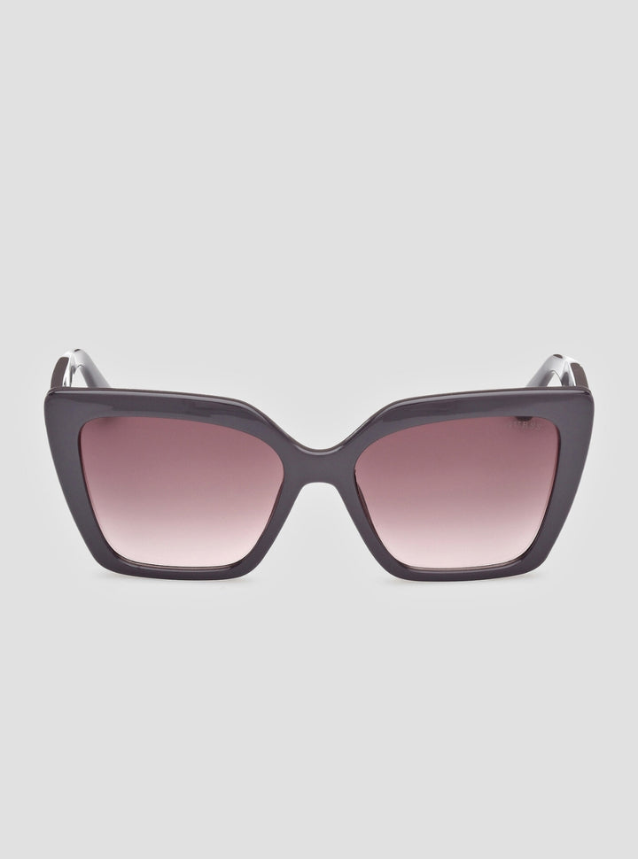 GUESS Womens Brown Grey Square Sunglasses GU00162 Front View