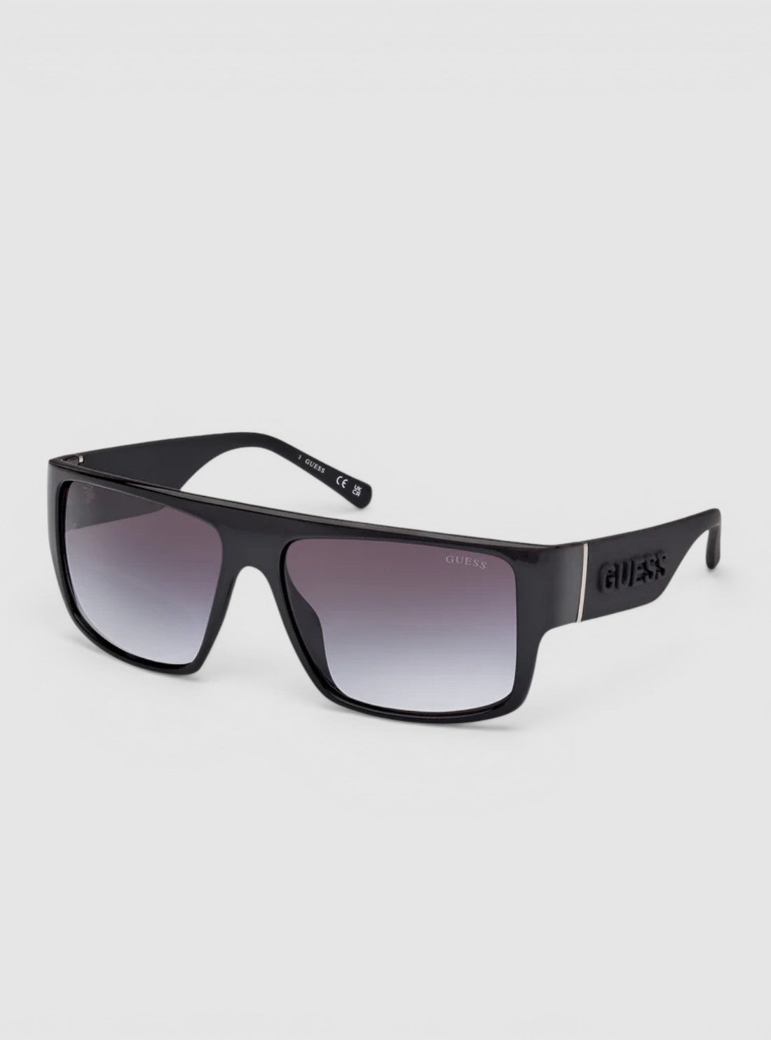 GUESS Accessories Black Injected Square Sunglasses GU0016501B Side View