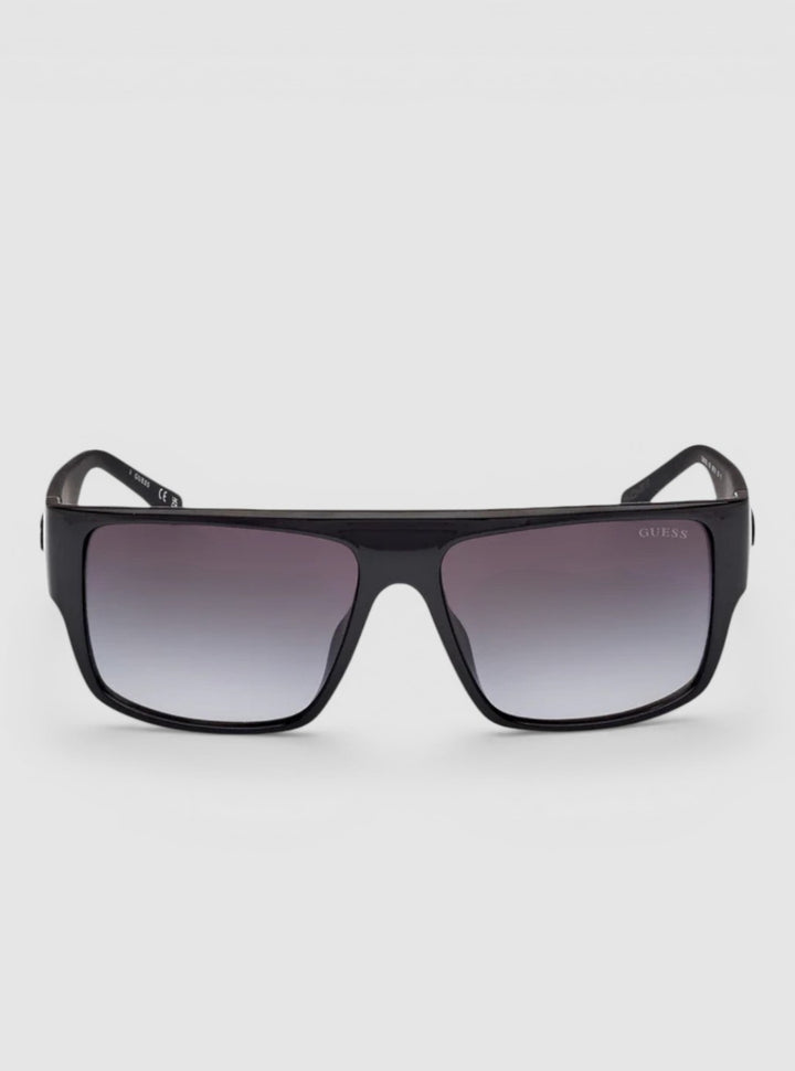 GUESS Accessories Black Injected Square Sunglasses GU0016501B Front View