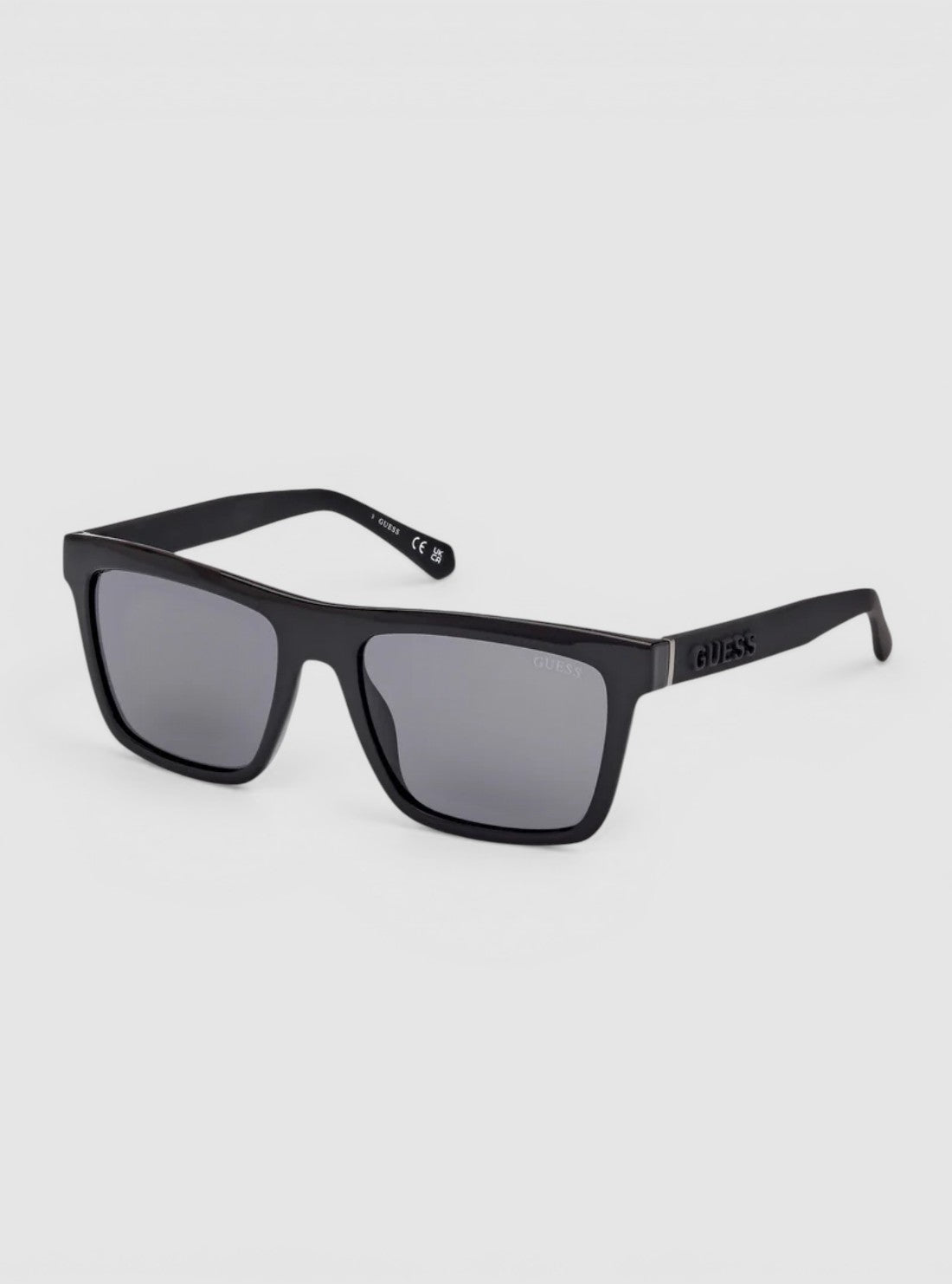 GUESS Accessories Black Smoke Square Sunglasses GU0016601A Side View