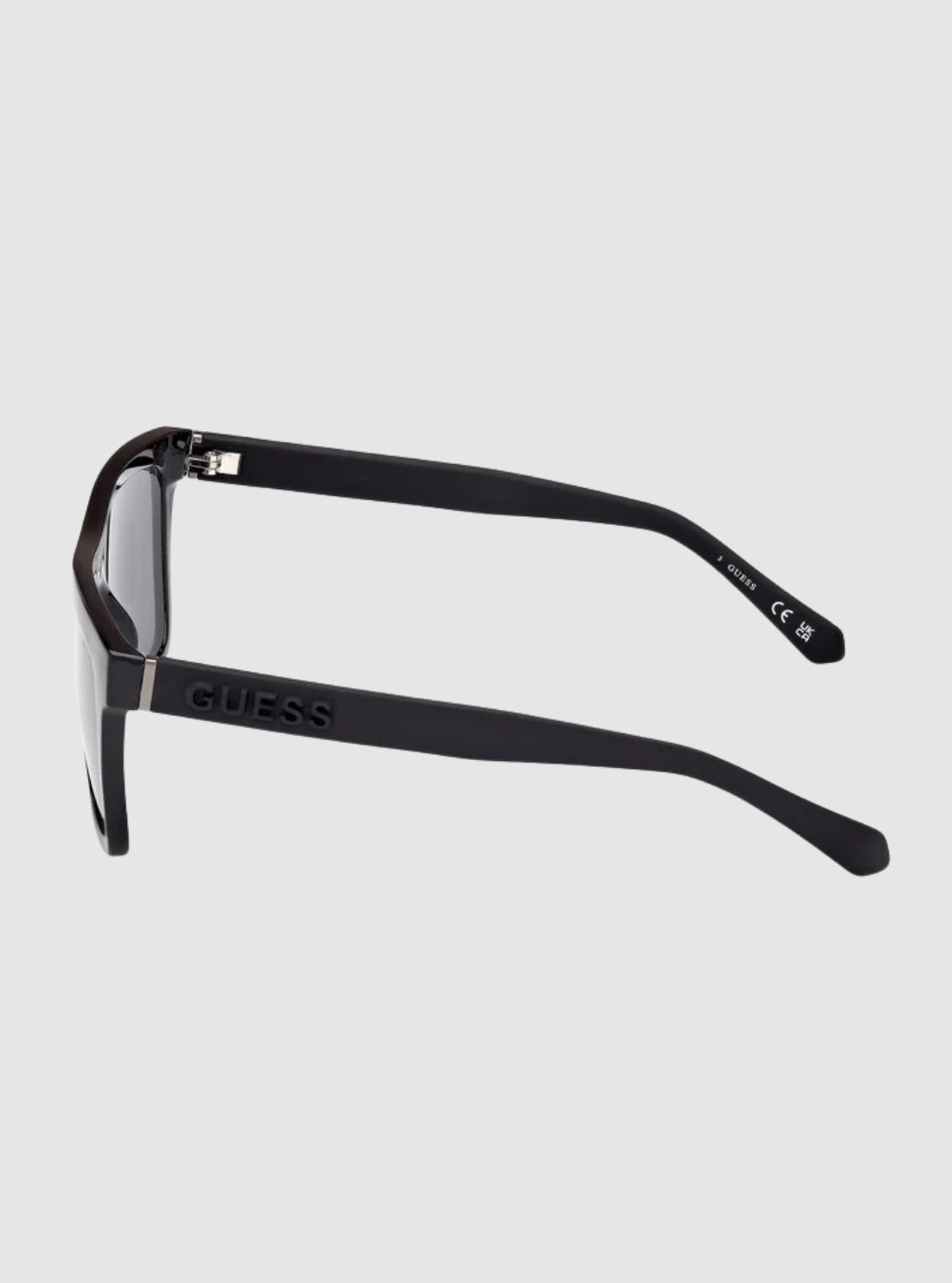 GUESS Accessories Black Smoke Square Sunglasses GU0016601A Side View