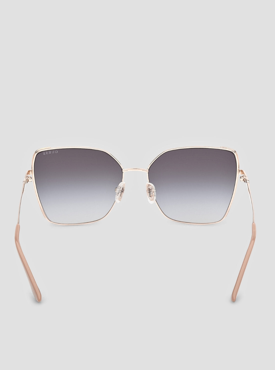 GUESS Womens Gold Black Geometric Butterfly Sunglasses GU00192 Back View