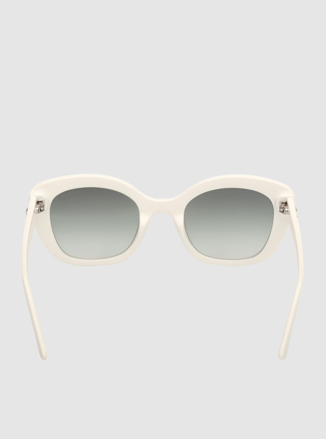 GUESS Accessories White Gradient Green Cat-Eye Sunglasses GU00196-21P Back View