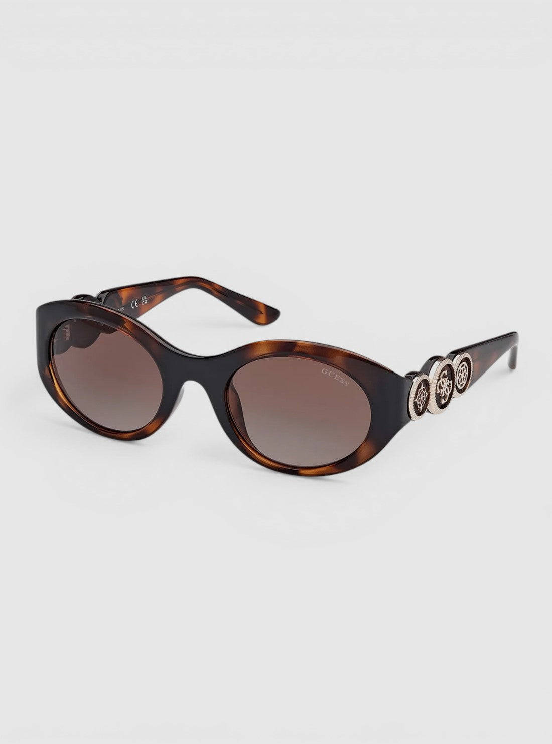 GUESS Accessories Gradient Brown Oval Sunglasses GU00198-H_5352F Side View