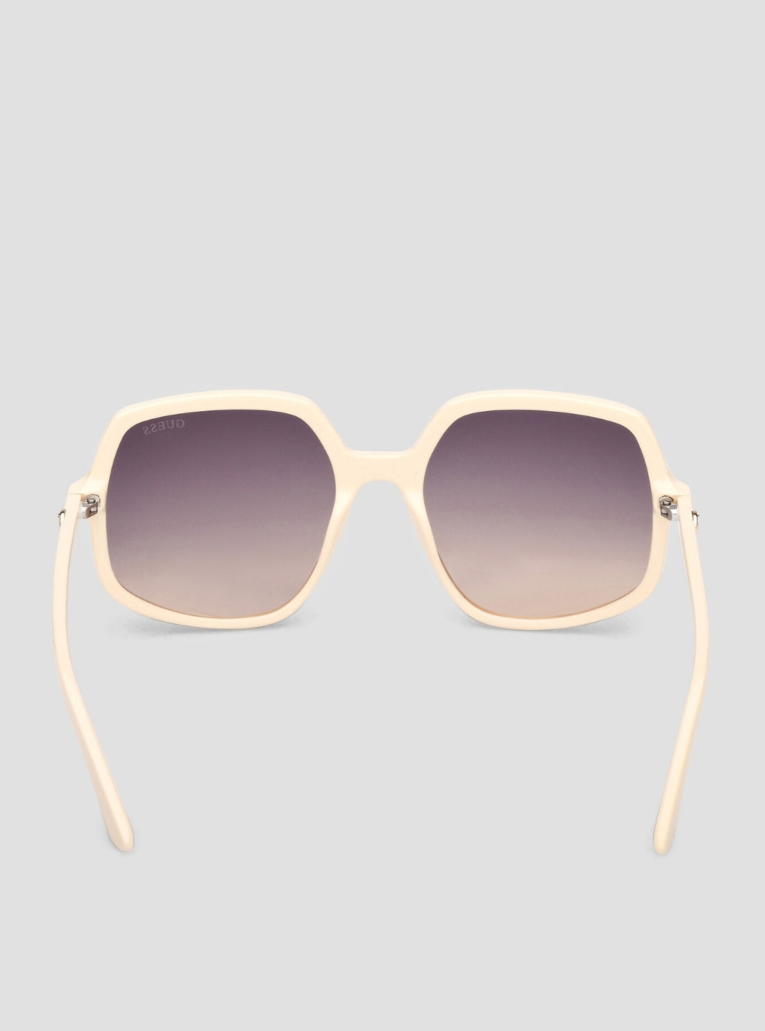 GUESS Womens Beige Gradient Square Sunglasses GU00257 Back View