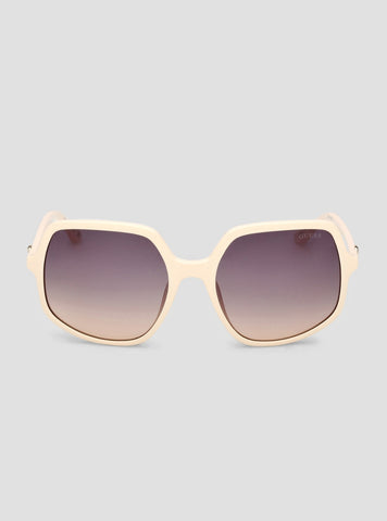 GUESS Womens Beige Gradient Square Sunglasses GU00257 Front View