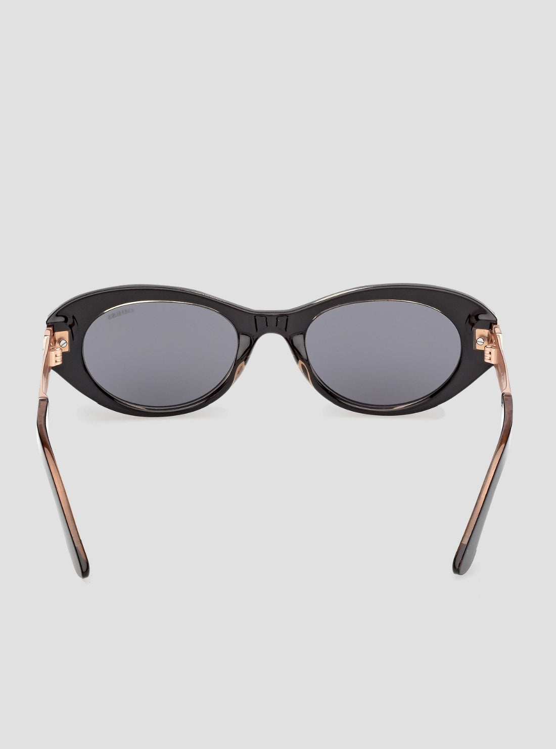 GUESS Womens Shiny Black Round Sunglasses GU00261-H Back View