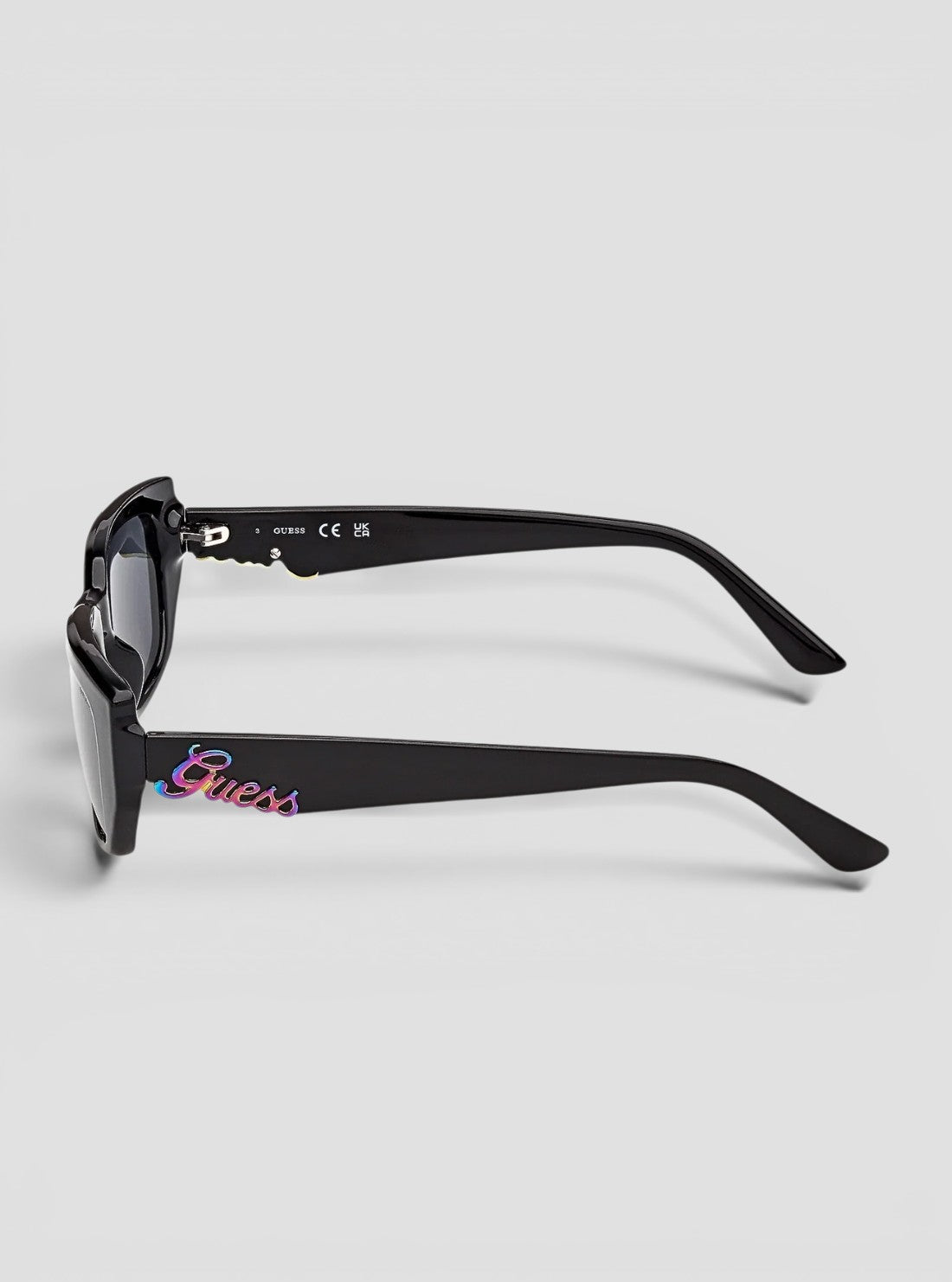 GUESS Accessories Black Rectangular Sunglasses GU0030601A Side View2
