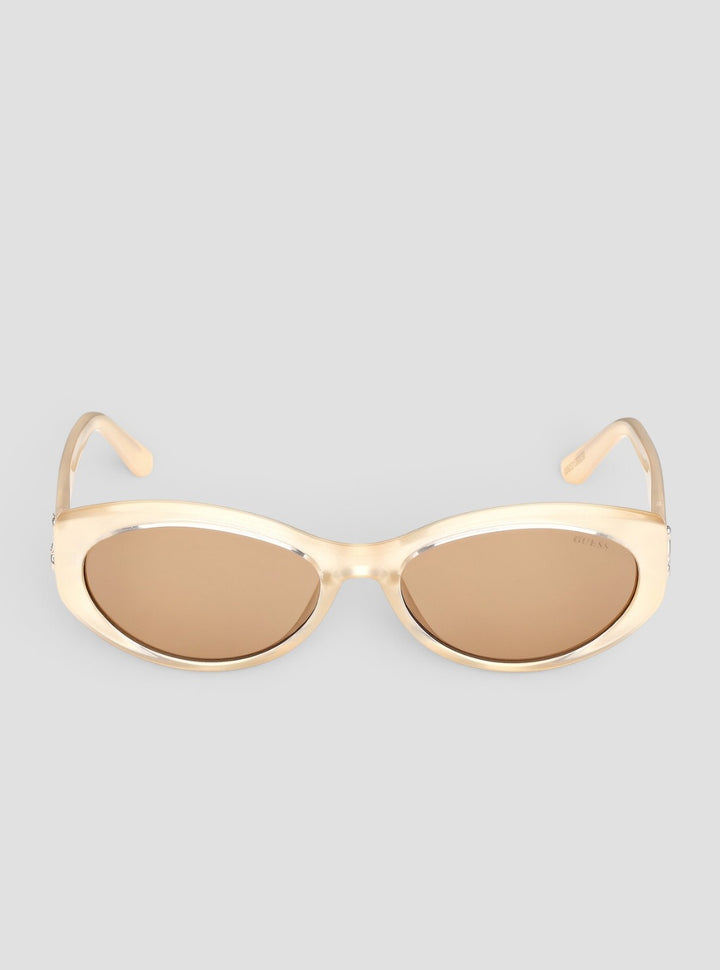 GUESS Accessories Yellow Oval Sunglasses GU0030741E Front View