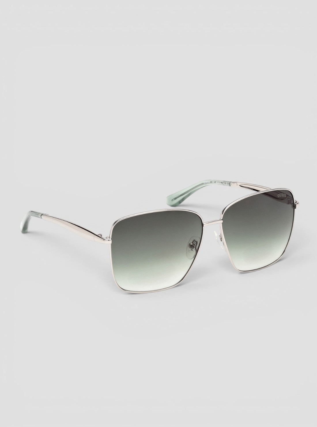 GUESS Accessories Gradient Green Square Sunglasses GU0030810P Front Side View 
