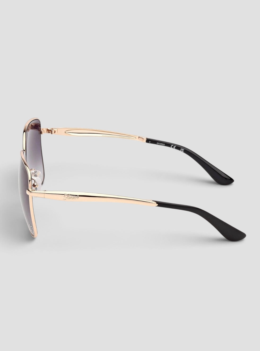 GUESS Accessories Gradient Smoke Square Sunglasses GU0030832B Side View3
