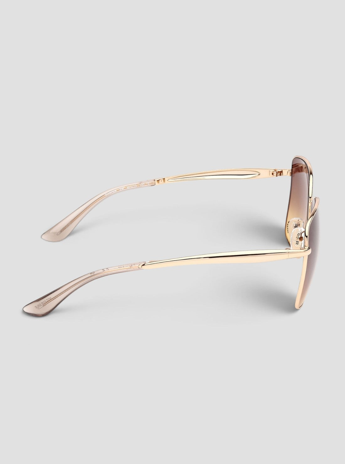 GUESS Accessories Gold Gradient Brown Square Sunglasses GU0030833F Side View2
