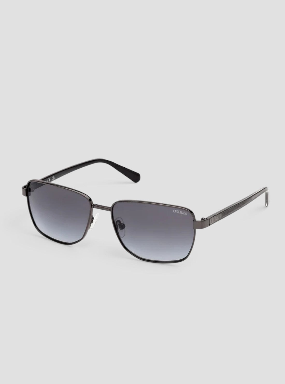 GUESS Accessories Dark Grey Rectangular Sunglasses GU0031207B Front Side View