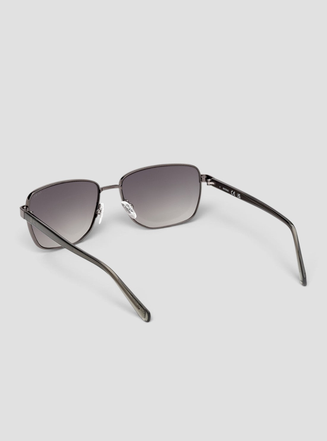 GUESS Accessories Dark Grey Rectangular Sunglasses GU0031208 Back View