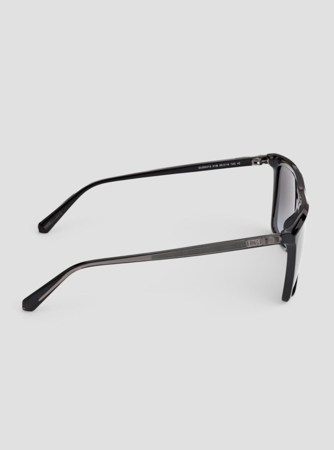GUESS Accessories Shiny Black Square Sunglasses GU0031301B Side View
