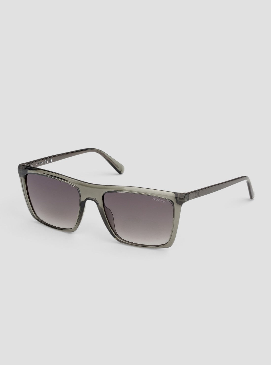 GUESS Accessories Dark Green Square Sunglasses GU0031396B Front Side View