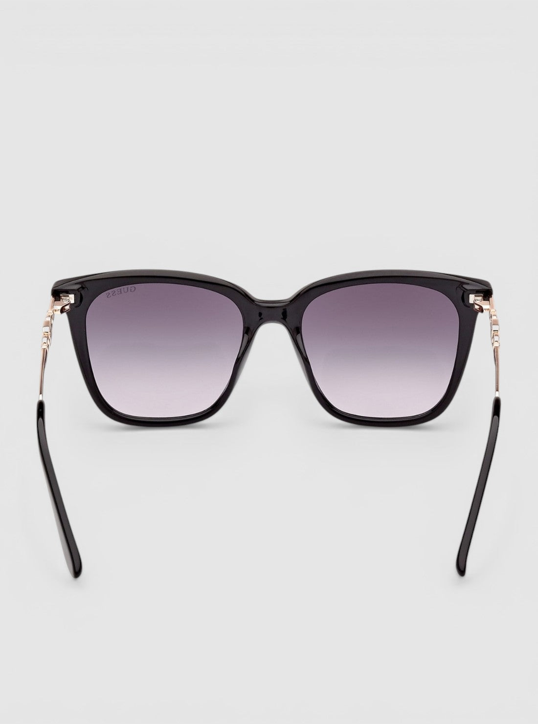 GUESS Accessories Black Square Sunglasses GU7886-01B Back View