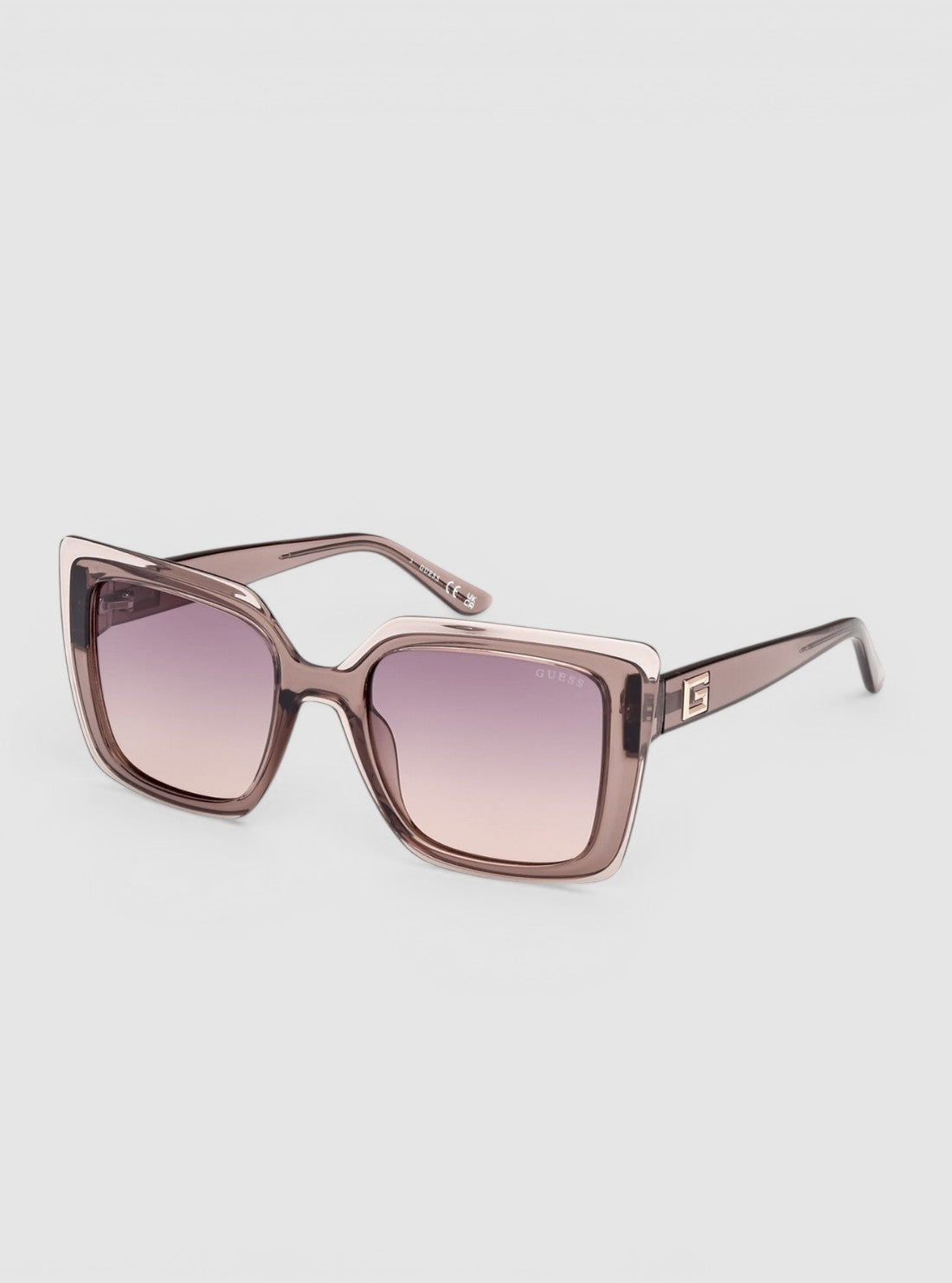 GUESS Accessories Gradient Violet Square Sunglasses GU7908-59Z Side View