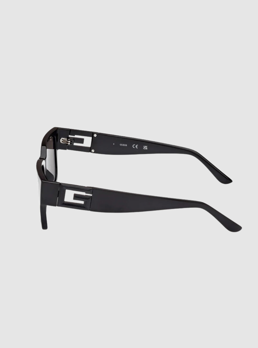 GUESS Accessories Black Rectangular Sunglasses GU791601A Side View