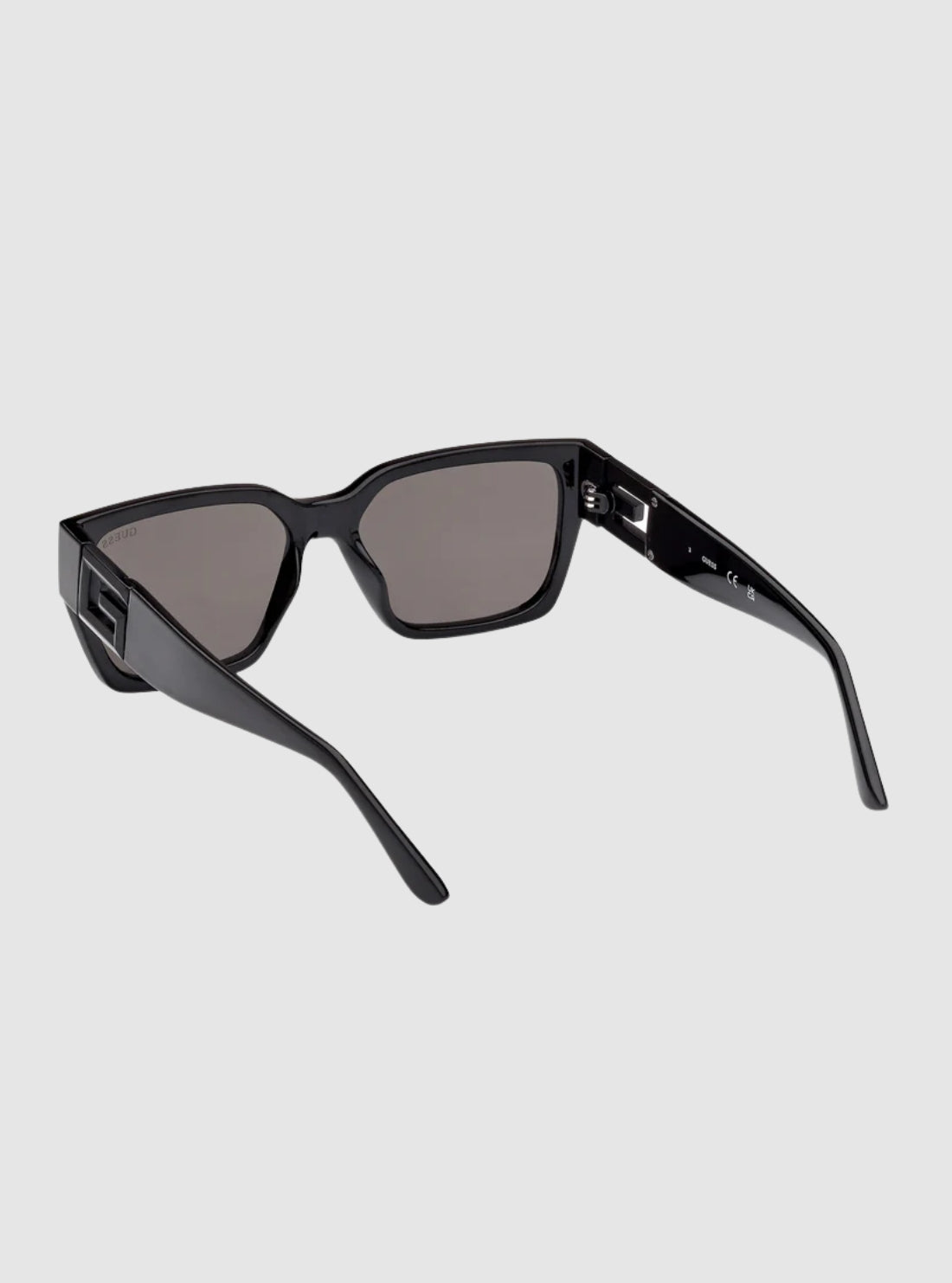 GUESS Accessories Black Rectangular Sunglasses GU791601A Back Side View