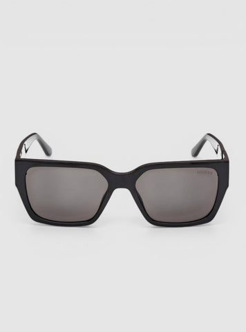 GUESS Accessories Black Rectangular Sunglasses GU791601A Front View