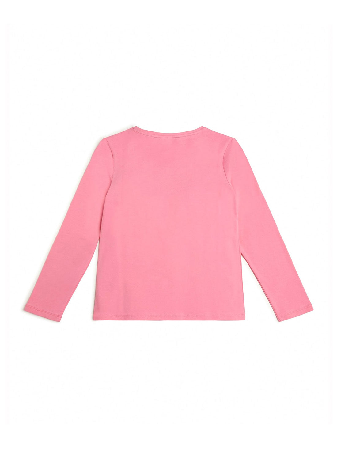GUESS Big Girl Eco Pink Triangle Logo T-Shirt (7-16) J2YI50K6YW1 Back View