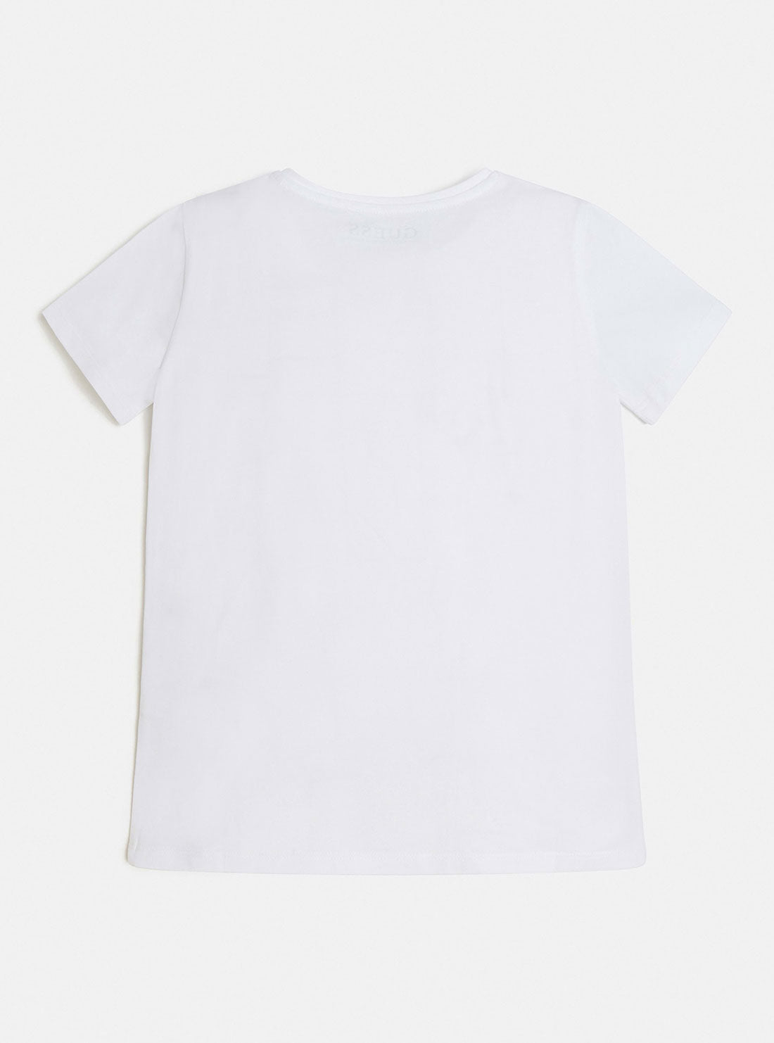 GUESS Big Girl White G Cube Logo T-Shirt (7-16) J2BI19J1311 Back View