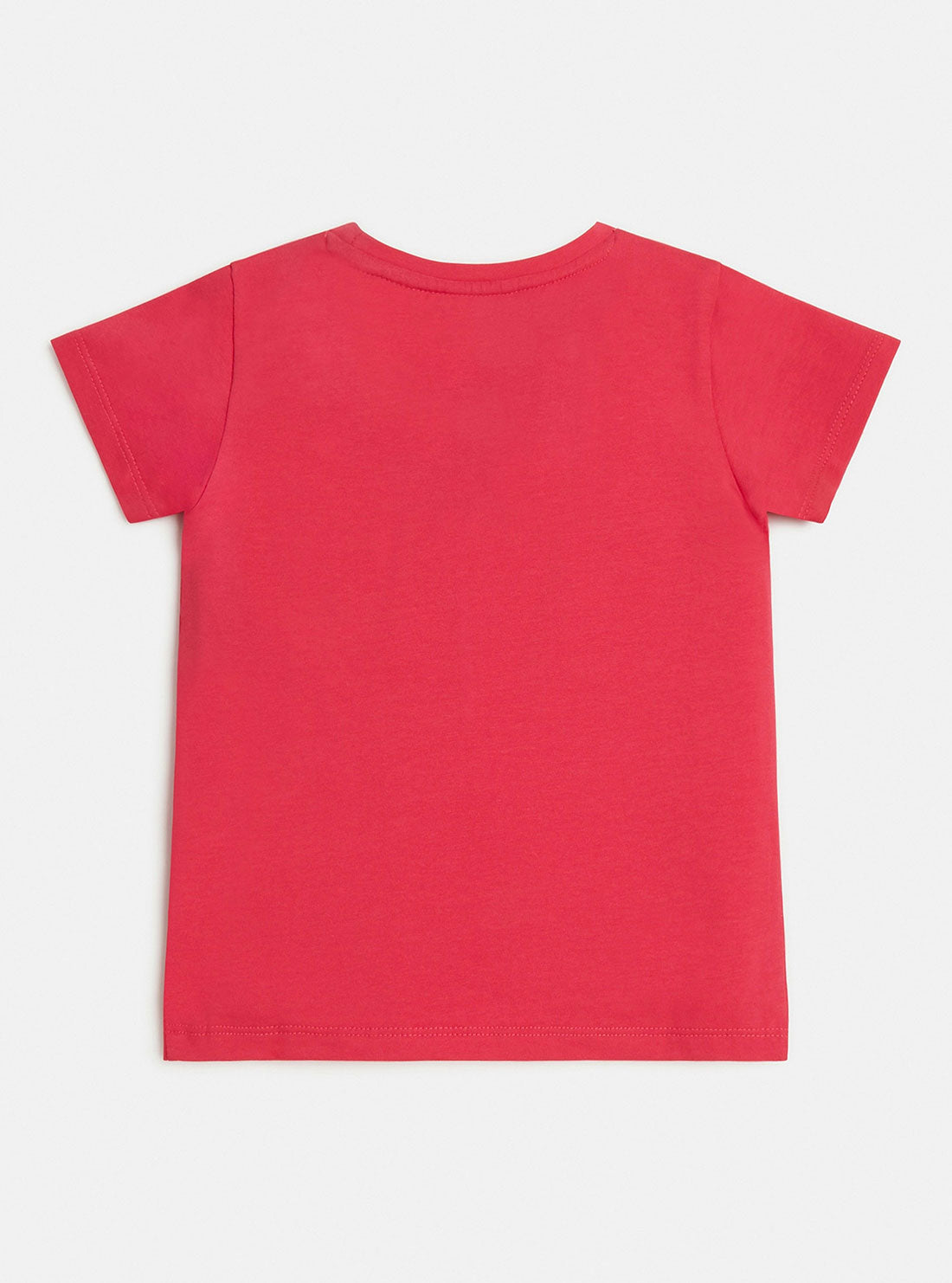 GUESS Little Girl Pink Guess Logo T-Shirt (2-7) K2BI15J1311 Back View