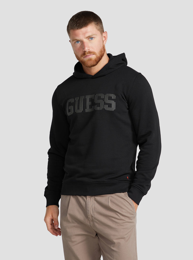 Eco Black Beau Logo Hoodie Jumper - GUESS