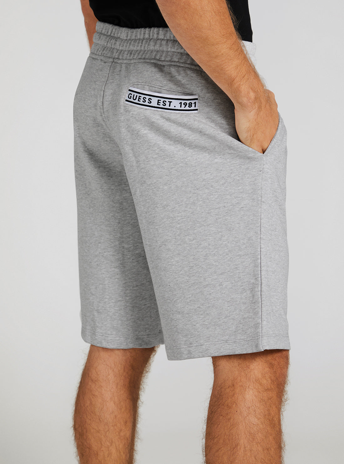 GUESS Men's Eco Grey Clovis Shorts M3GD11KBK32 Detail View