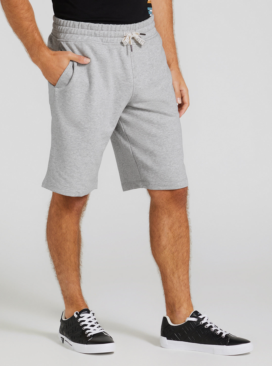 GUESS Men's Eco Grey Clovis Shorts M3GD11KBK32 Side View