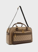 GUESS Men's Latte Logo Keith Duffel Bag SB883988 Angle View