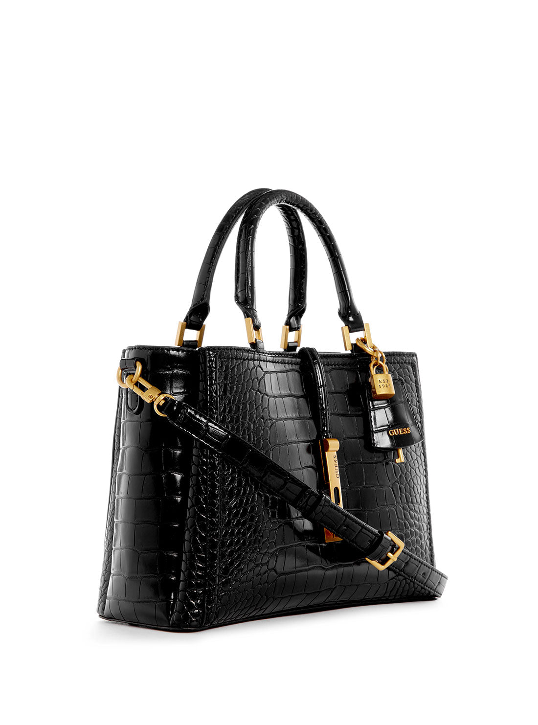 Guess Jeans Nero Poliuretano Women Handbag main image 1