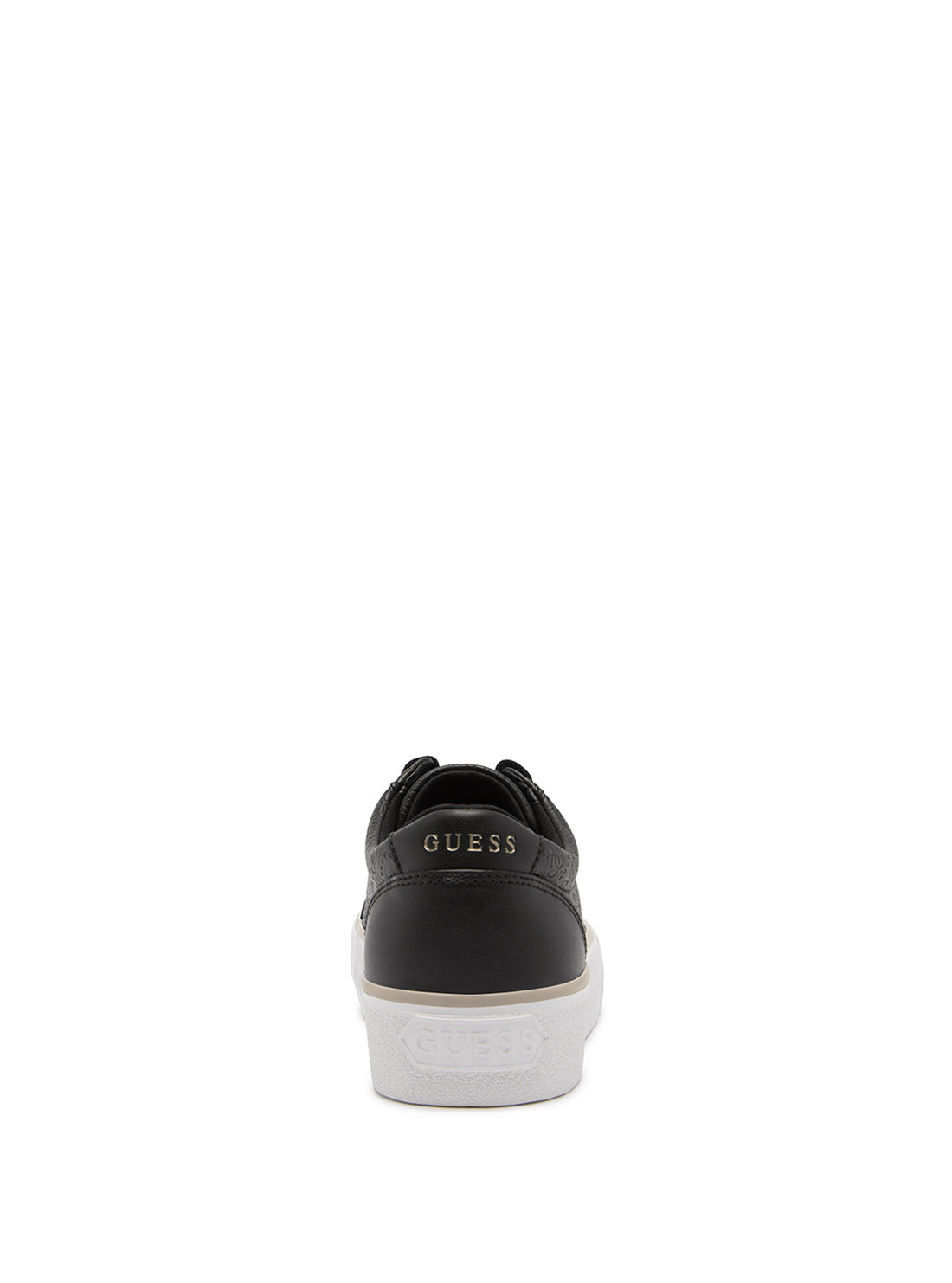 GUESS Women's Black Nortin Logo Low Top Sneakers NORTIN2 Back View