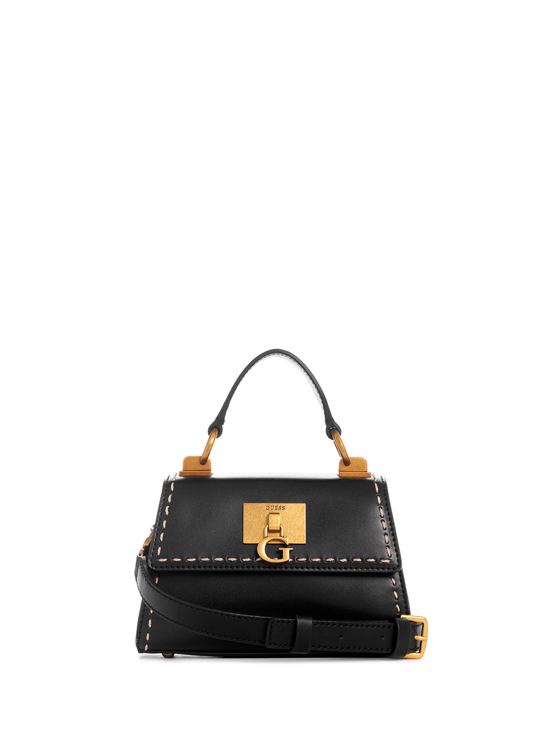 GUESS Women's Black Stephi Mini Crossbody Bag VB787577 Front View