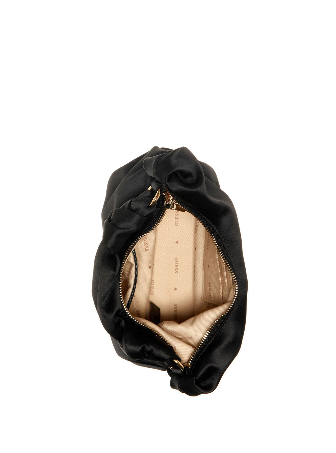 GUESS Women's Black Velina Hobo Bag EG876502 Inside View
