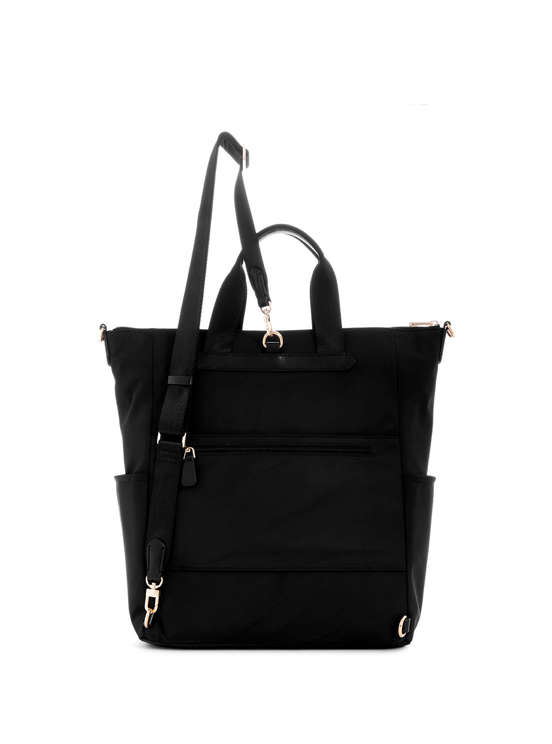 GUESS Women's Eco Black Gemma Tote Backpack EYG839533 Back View